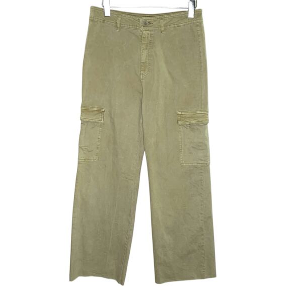 Oat New York Pants - Oat New York 12 Khaki Olive Straight Leg Cargo Pants Womens Utility
